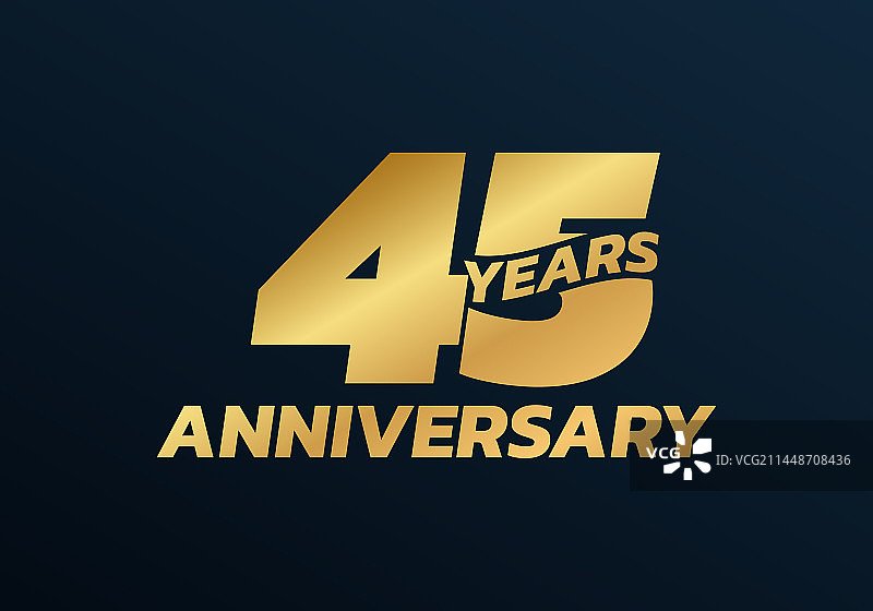 45周年纪念标识设计图片素材
