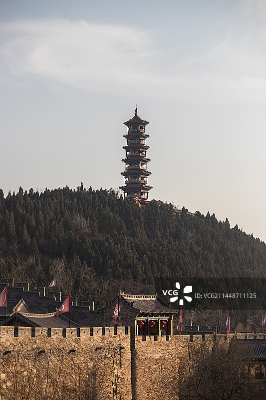 山西皇城相府文峰塔图片素材