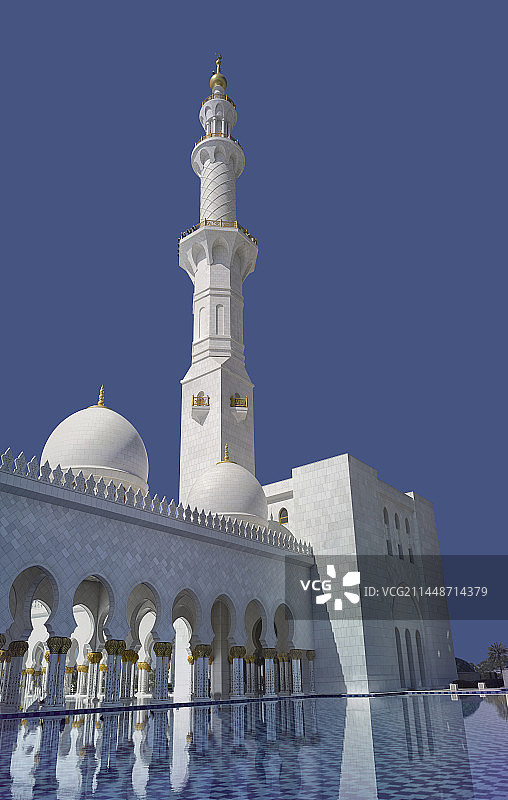 阿拉伯联合酋长国阿布扎比大清真寺图片素材