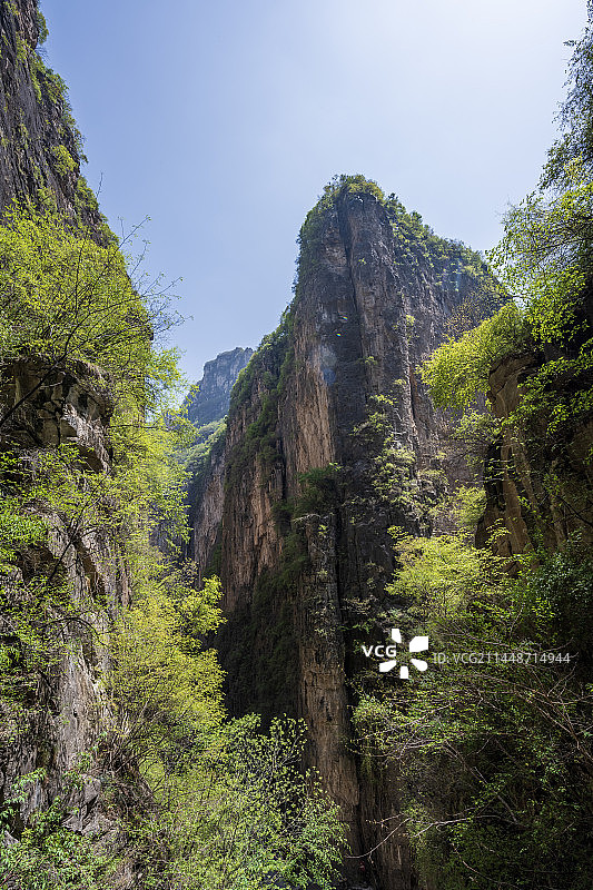 平顺县太行山通天峡山水景观图片素材