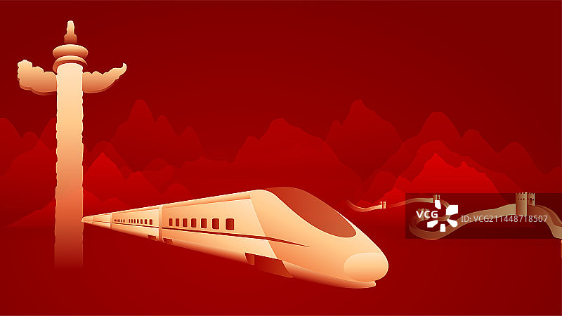 国庆插画图片素材