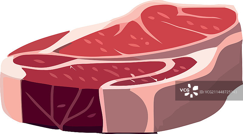 新鲜猪肉片：美味蛋白质餐图片素材