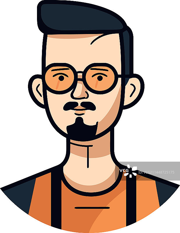 戴眼镜的微笑男商人图片素材