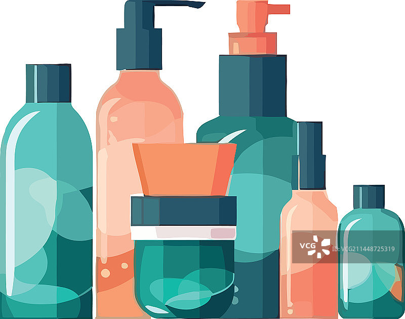 塑料包装美容产品设计图片素材