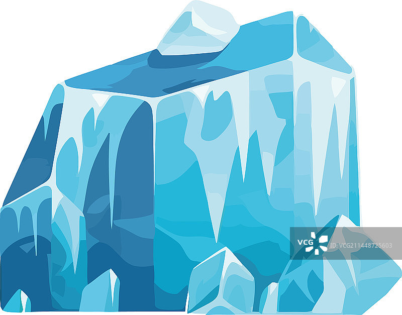 宝石般锋利的冷冻冰晶图片素材