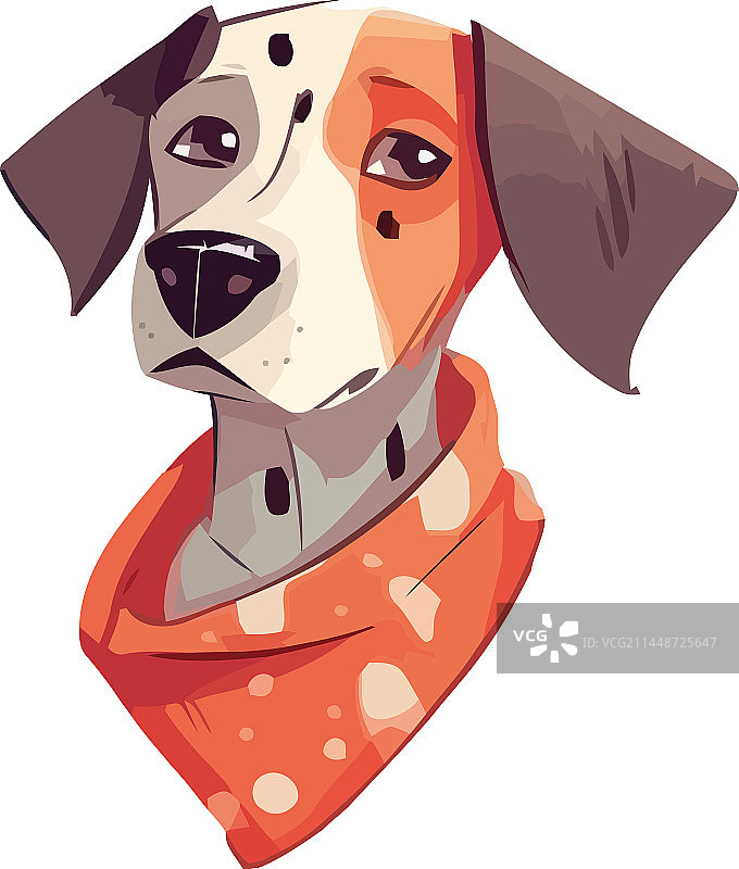 坐着看起来很开心的可爱幼犬图片素材