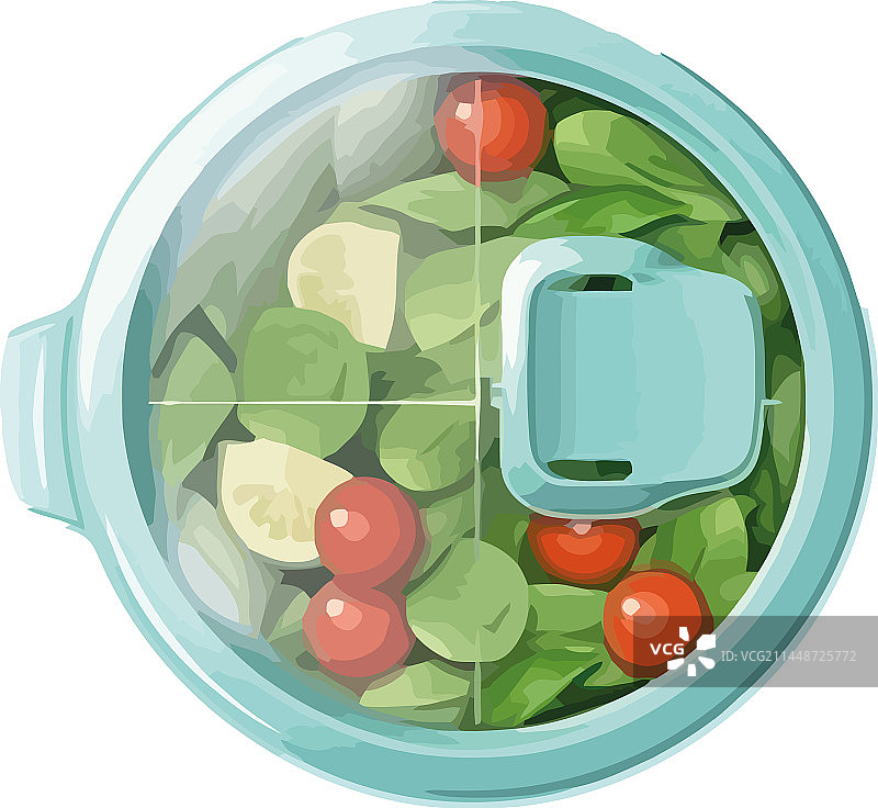 新鲜有机番茄沙拉素食图片素材