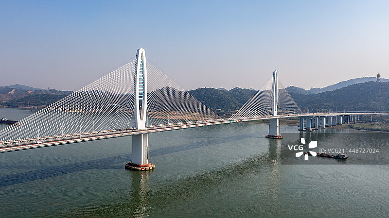 广东肇庆阅江大桥风光图片素材