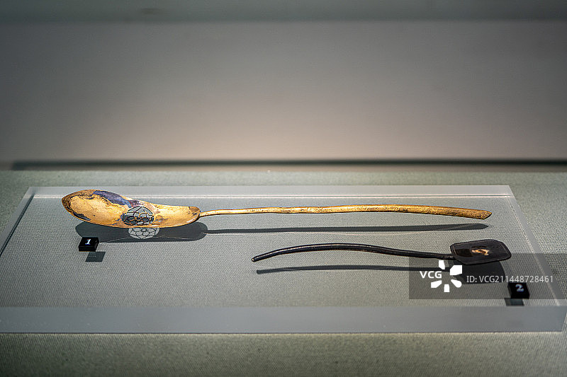 古金制勺子图片素材