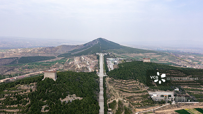 陕西乾县乾陵景区风光图片素材