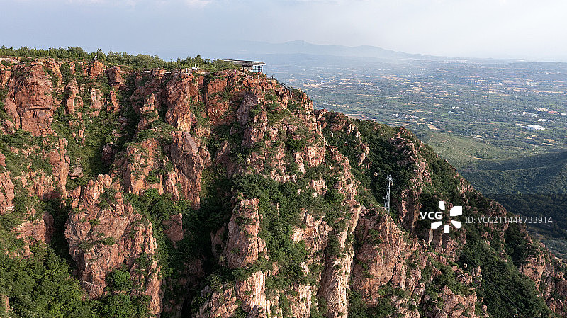 河南新密伏羲山红石林风光图片素材