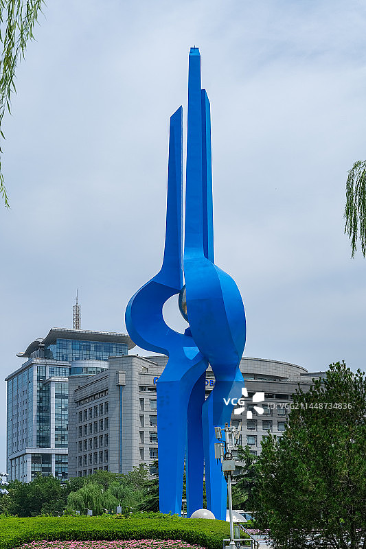 中国山东济南泉城广场泉标图片素材