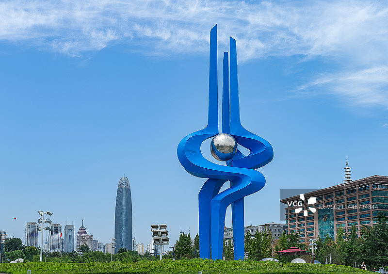 山东济南泉城广场泉标图片素材