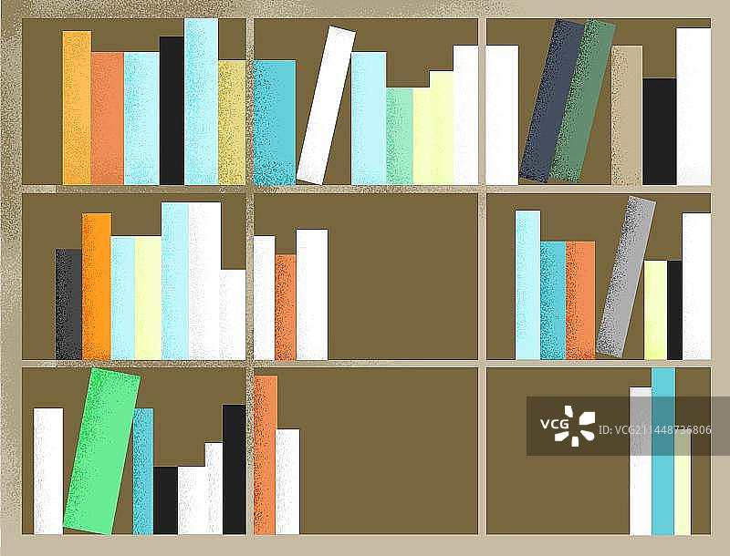 扁平风书架图片素材