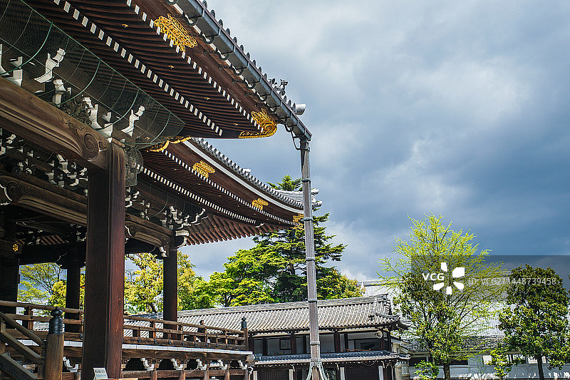 亚洲日本京都东本愿寺御影堂门图片素材