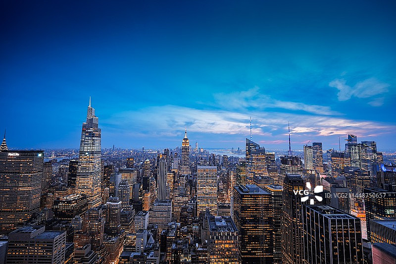 曼哈顿天际线图片素材