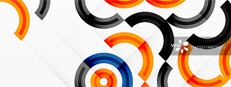 彩色的圆形抽象背景，充满活力图片素材