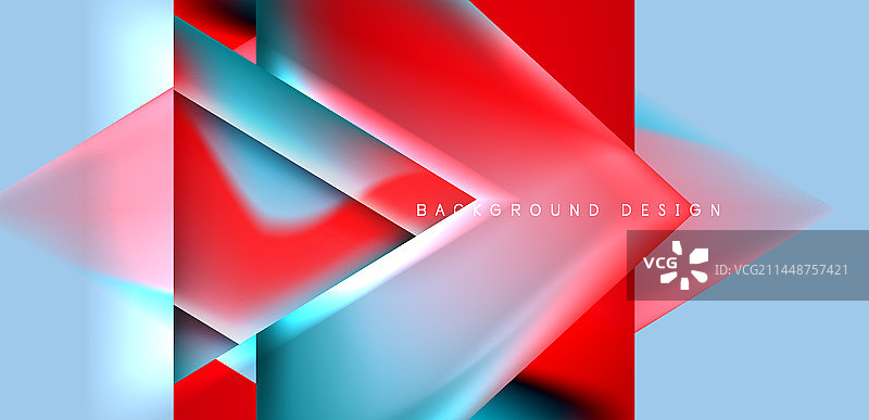 抽象背景与重叠的三角形和图片素材