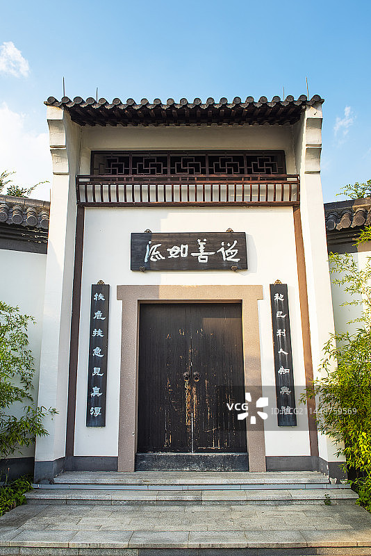 古台门 古门台 仿古建筑 古代建筑 江南园林图片素材