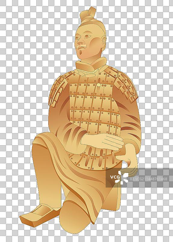 一带一路陆上丝路中欧班列西安秦兵马俑国潮元素图片素材