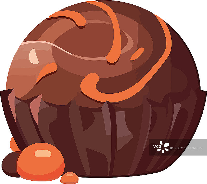 巧克力焦糖烘焙图片素材