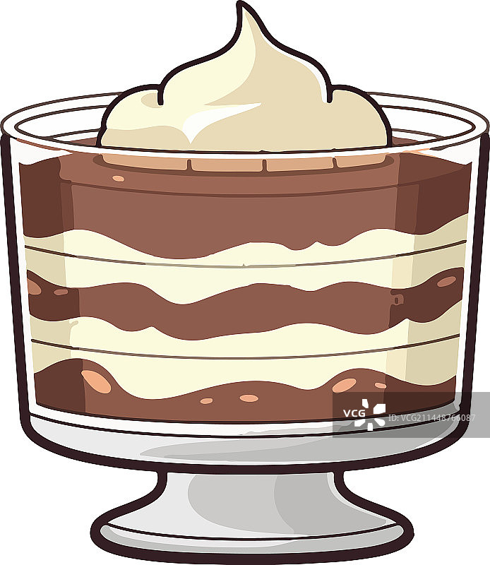 美味巧克力奶油甜点图片素材