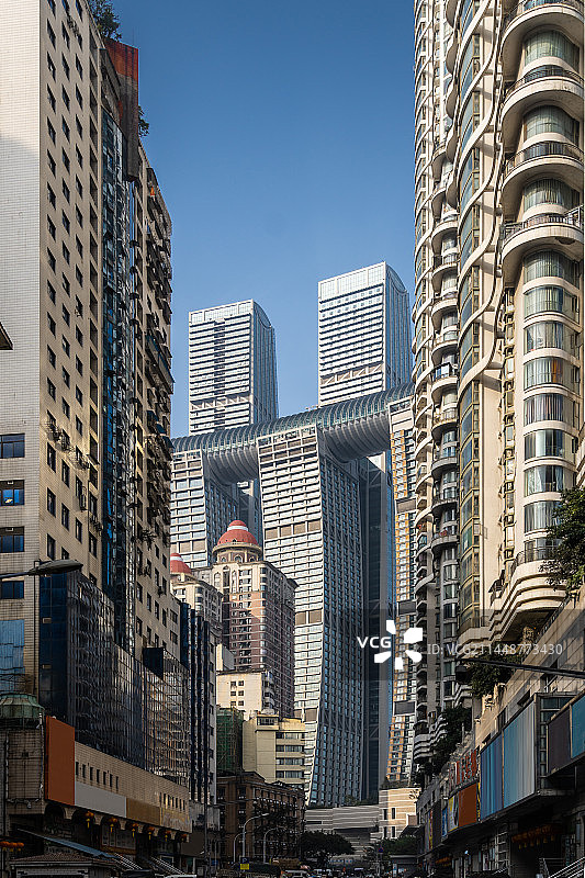 重庆朝天门与来福士图片素材