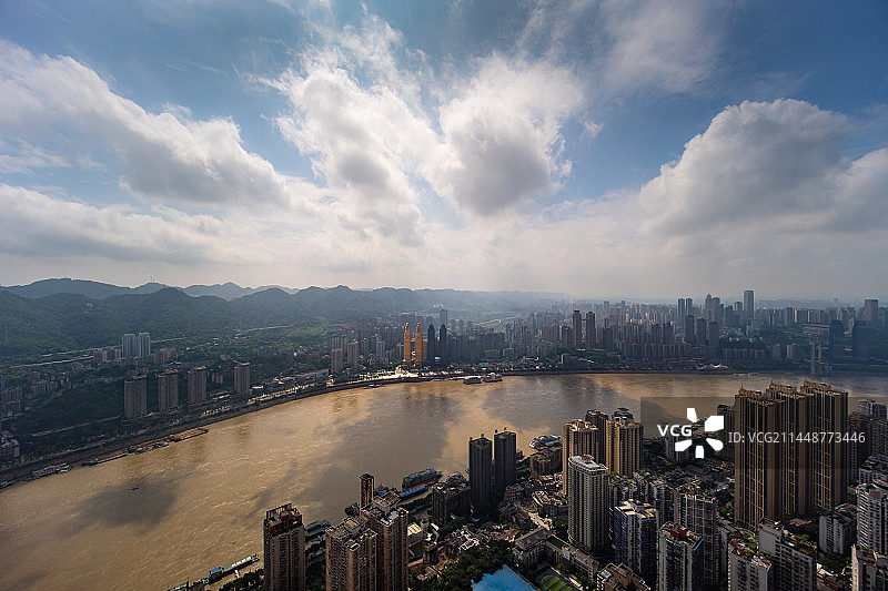 重庆南岸区南滨路全景图片素材