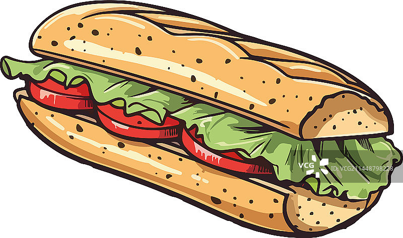 热狗简笔画图片素材