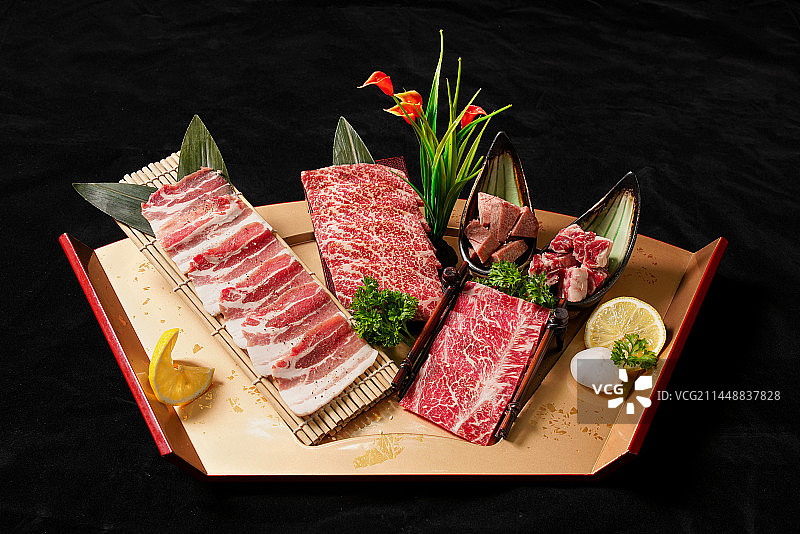 日式烧肉菜品图片素材