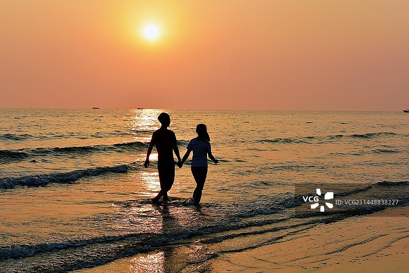 北海银滩·共浴爱河图片素材