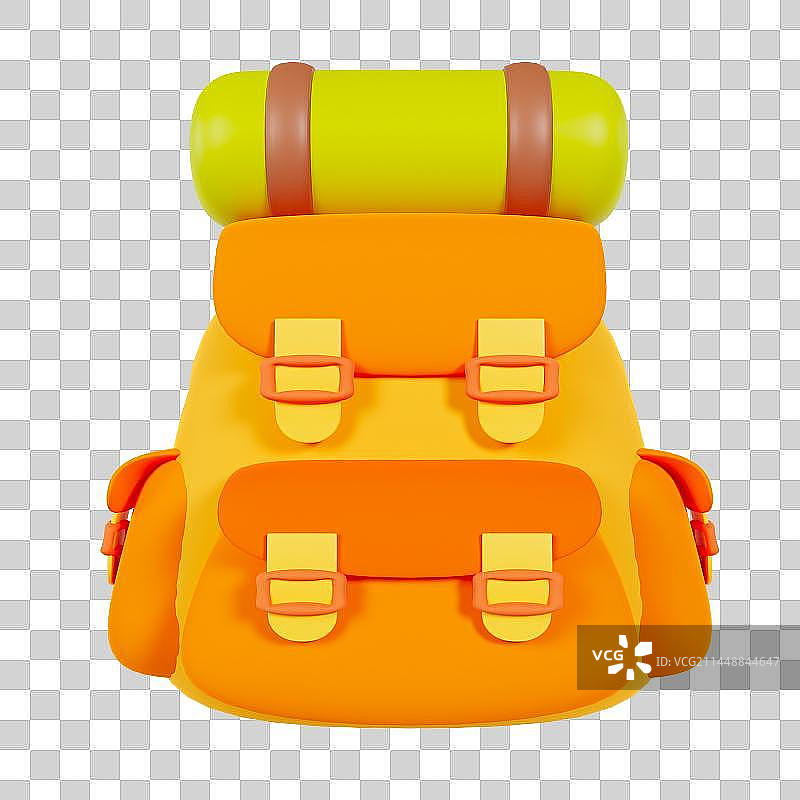 3D立体免抠背包登山旅行包运动包元素图片素材