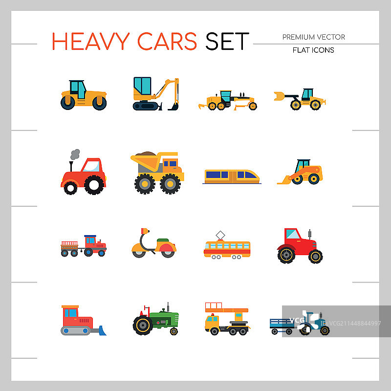 重型汽车图标合集图片素材