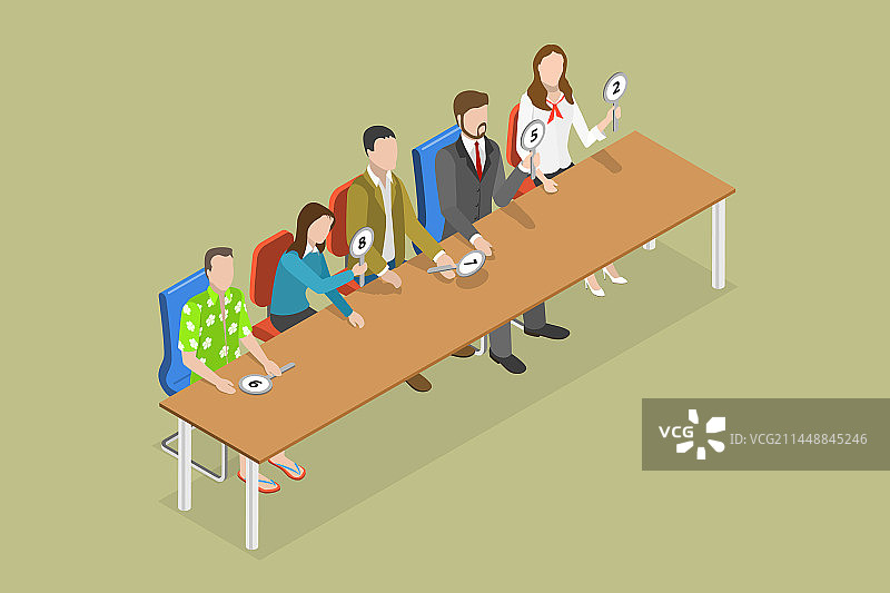 三维等距平面概念图片素材