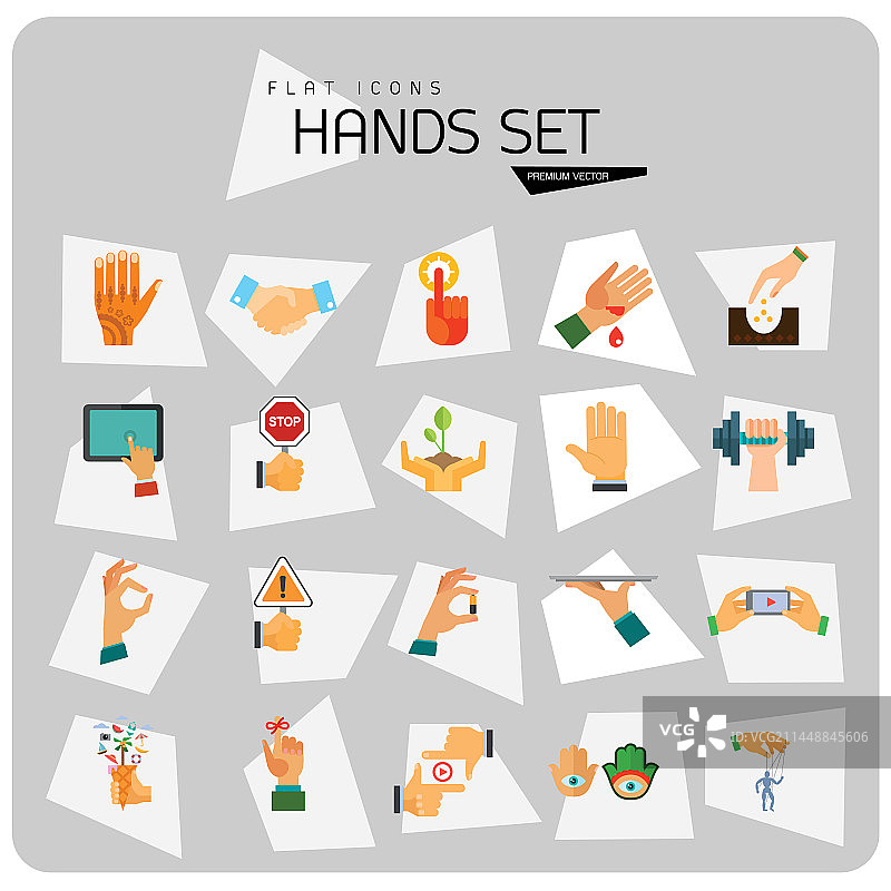 手部图标合集图片素材