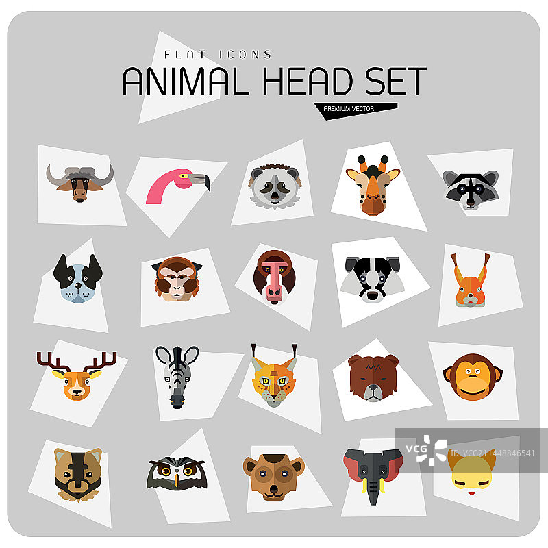 动物头像图标合集图片素材