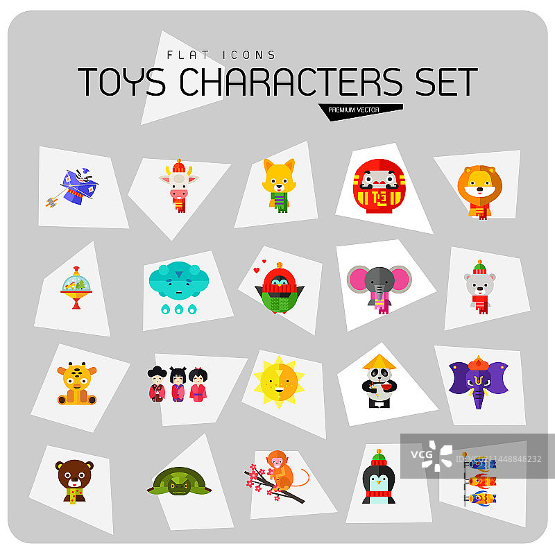 玩具角色图标合集图片素材
