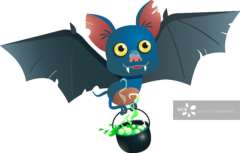 蝙蝠携带药水锅图片素材