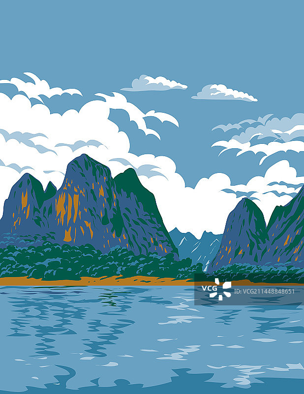 漓江山水图片素材