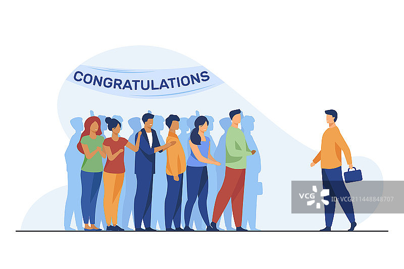 男人参加惊喜派对图片素材