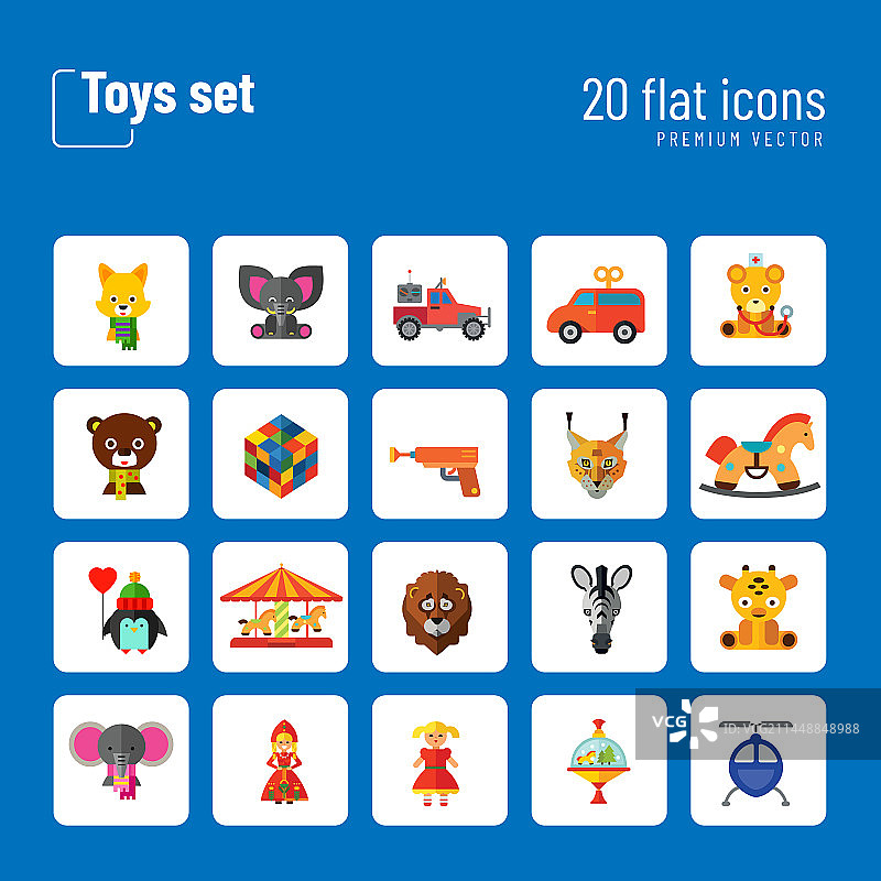 玩具图标合集图片素材