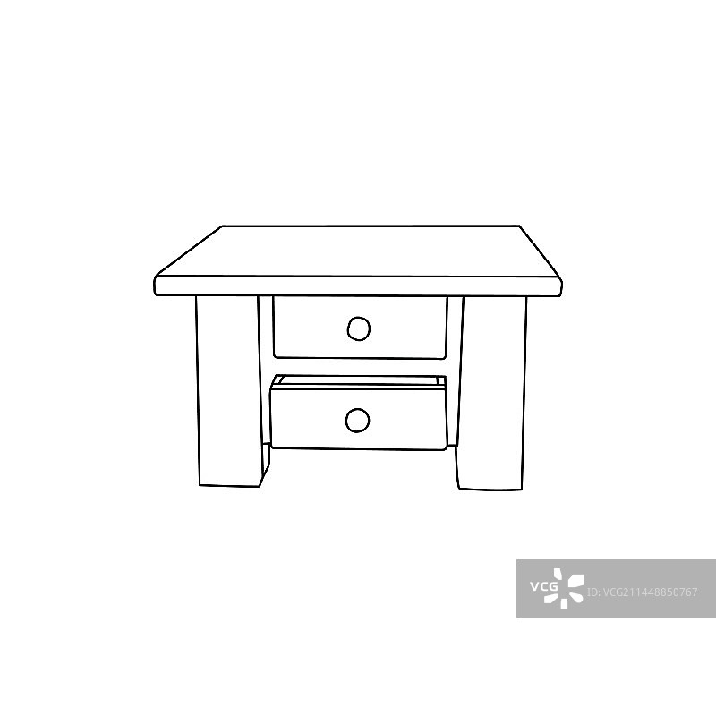 抽屉家具图标室内设计简约风图片素材
