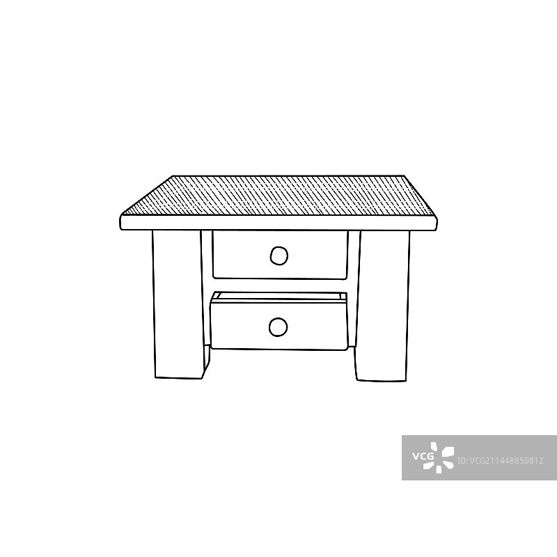 抽屉家具室内Logo设计模板图片素材