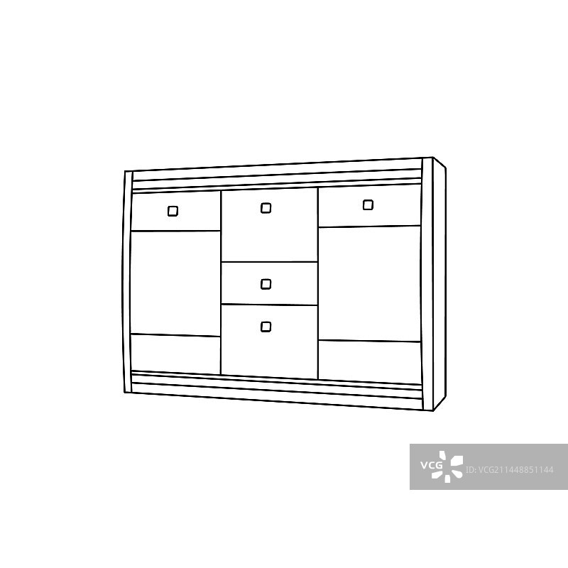 家具柜图标室内设计简约风格图片素材