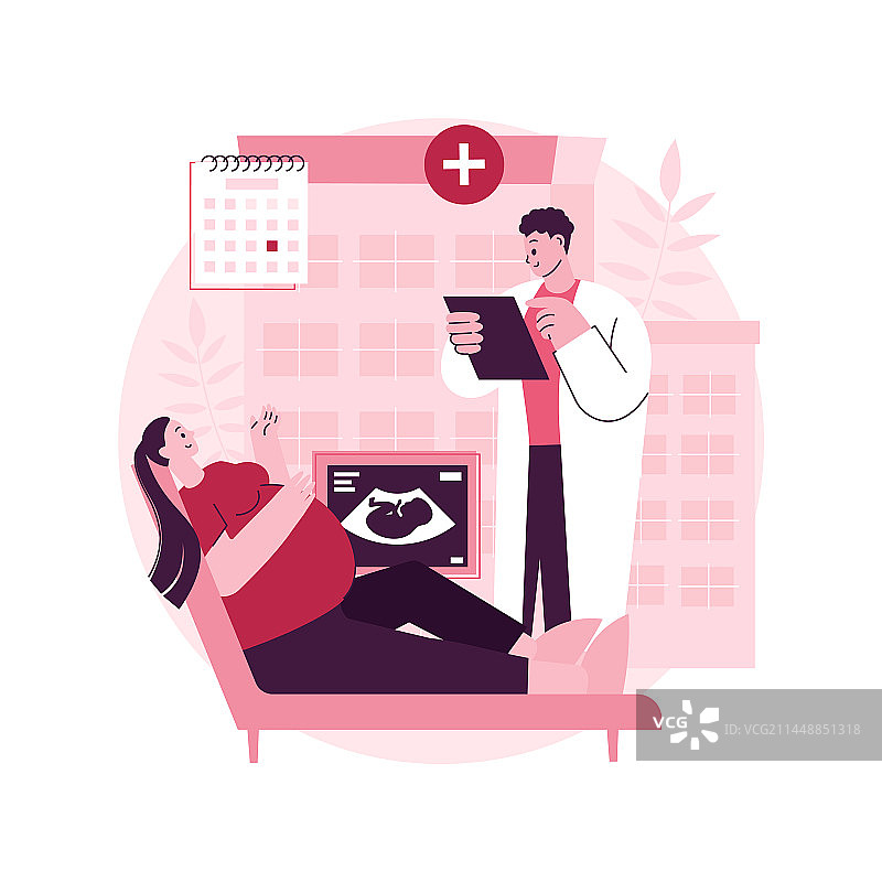 孕产服务抽象概念图片素材