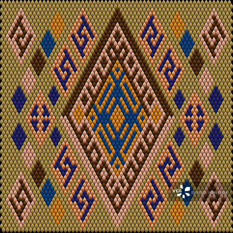 民族刺绣的民间装饰图案图片素材