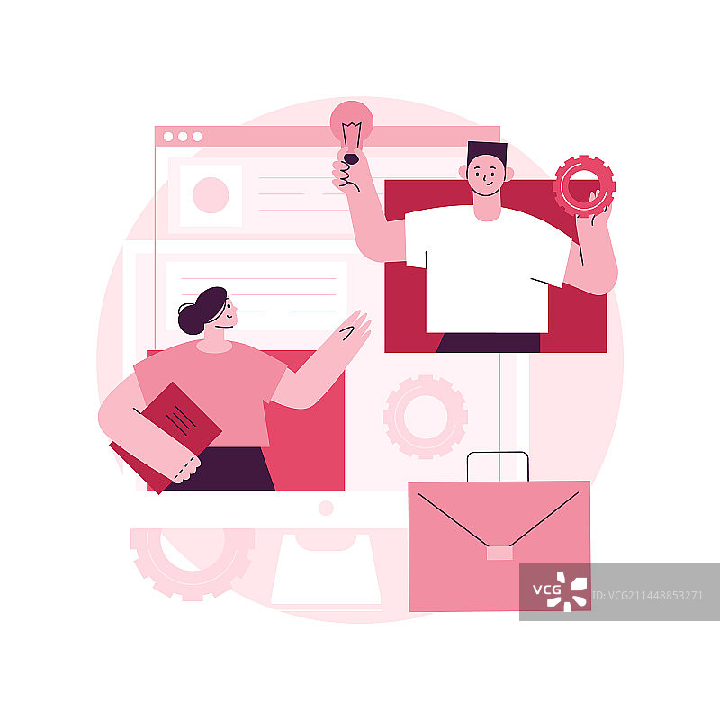 企业网站抽象概念图片素材