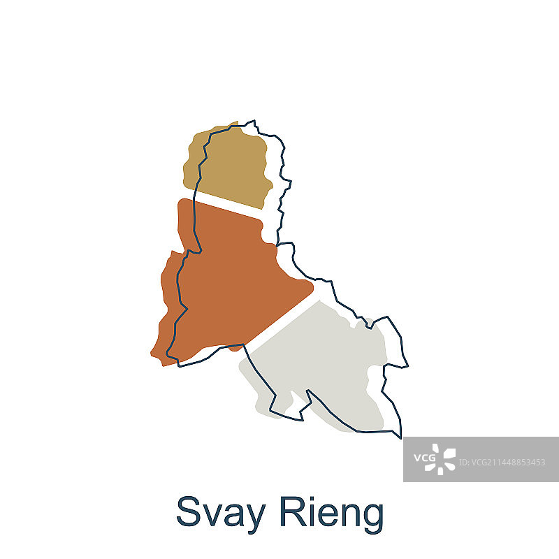 柴桢现代地图轮廓设计图片素材