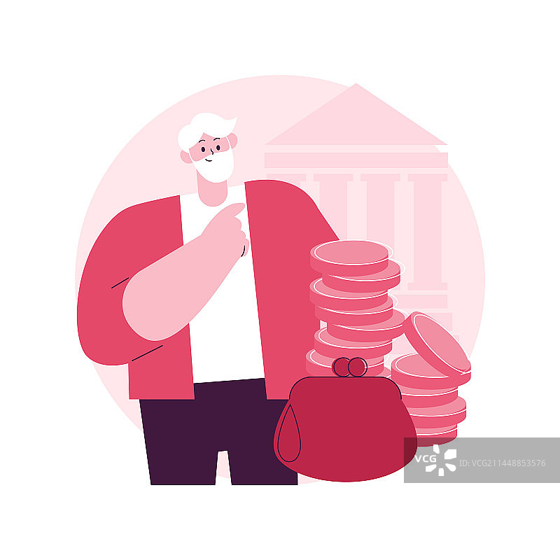 退休准备抽象概念图片素材