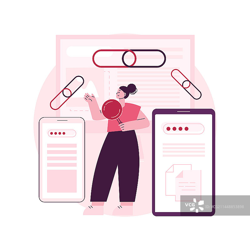 链接建设抽象概念图片素材